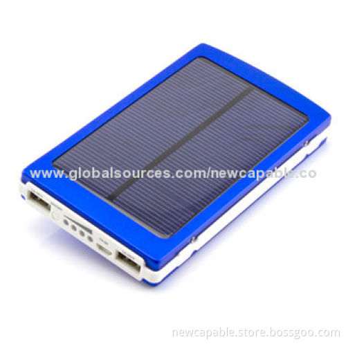 Solar Power Bank, Charge Your Power Bank Anytime, Anywhere 1,000mAh Capacity
